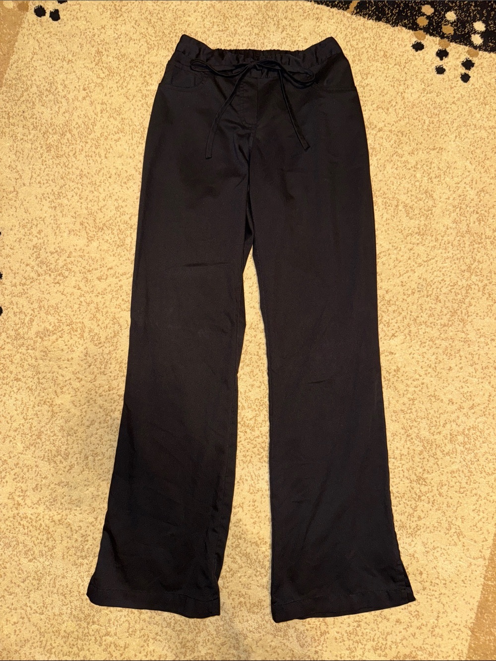 Grey's Anatomy Black Elastic-Waist Scrub Pants